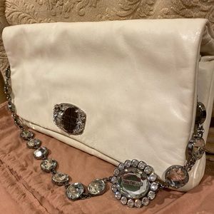 Off white Miu Miu crystal convertible